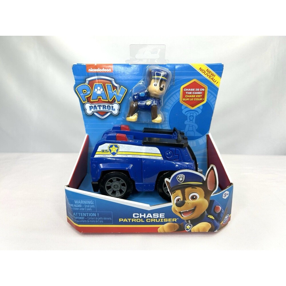 PAW Patrol Chase Patrol Cruiser Vehicle with Collectible Figure Chase NEW